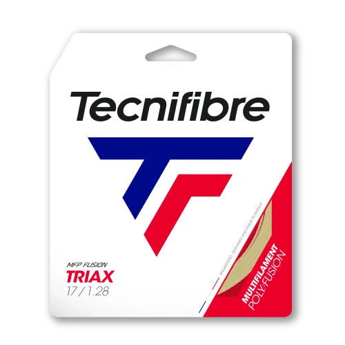 TECNIFIBRE TRIAX 1.28MM 12.2M SET NATURAL TENNIS STRING 3 TECNIFIBRE TRIAX 1.28MM 12.2M SET NATURAL TENNIS STRING