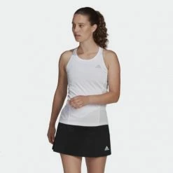 ADIDAS CLUB TANK HB8022 WHITE LADIES TENNIS TOP