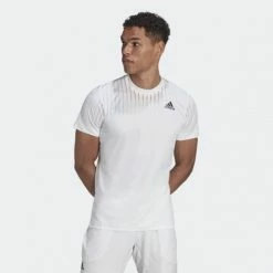ADIDAS MELBOURNE TEE HA3344 WHITE MENS TENNIS T-SHIRT