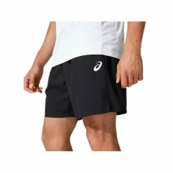 ASICS COURT 7INCH SHORT 2041A150-001 BLACK MENS TENNIS