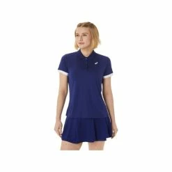 ASICS COURT POLO SHIRT 2042A215-411 DIVE BLUE LADIES