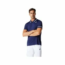 ASICS COURT POLO SHIRT 2041A138-400 PEACOAT MENS TENNIS