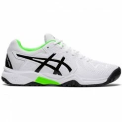 ASICS GEL RESOLUTION 8 GS 1044A018-105 WHITE / GREEN GECKO JUNIOR TENNIS