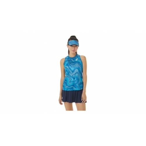 ASICS MATCH GRAPHIC TANK 2042A250-413 REBORN BLUE 3 ASICS MATCH GRAPHIC TANK 2042A250-413 REBORN BLUE