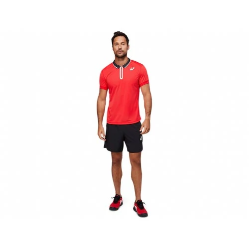 ASICS MATCH POLO 2041A134-602 ELECTRIC RED MENS TENNIS 3 ASICS MATCH POLO 2041A134-602 ELECTRIC RED MENS TENNIS