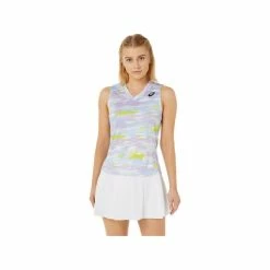 ASICS MATCH GRAPHIC TANK 2042A207-501 MURASAKI PRINT LADIES TENNIS