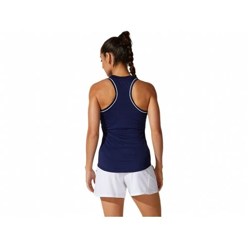ASICS COURT PIPING TANK 2042A155-400 PEACOAT LADIES TENNIS 4 ASICS COURT PIPING TANK 2042A155-400 PEACOAT LADIES TENNIS - Image 2