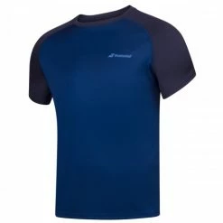 BABOLAT PLAY CREW NECK TEE ESTATE BLUE BOYS TENNIS