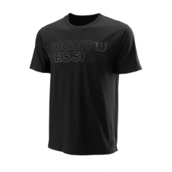 WILSON NIGHT SESSION TECH T-SHIRT WRA815601 BLACK