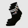 ELLESSE PULLO SOCK 3PACK BLACK SIZE 6-8.5 US 1 ELLESSE PULLO SOCK 3PACK BLACK SIZE 6-8.5 US -CLASH Shop ELLESSE20320PACK20SOCK20BLACK 500x500 1