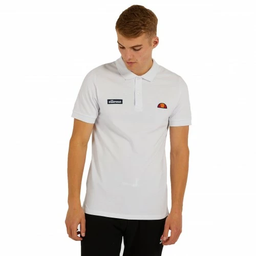 ELLESSE MONTURA POLO SHS04475 WHITE MENS TENNIS POLO 3 ELLESSE MONTURA POLO SHS04475 WHITE MENS TENNIS POLO