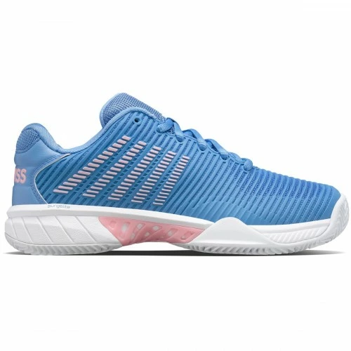 K-SWISS HYPERCOURT EXPRESS 2 HERRINGBONE 96614-454 SILVER BLUE LADIES TENNIS 3 K-SWISS HYPERCOURT EXPRESS 2 HERRINGBONE 96614-454 SILVER BLUE LADIES TENNIS