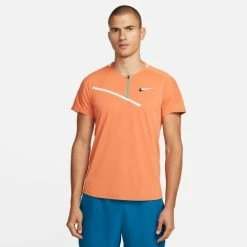 NIKE NKCT SLAM POLO NT MELB DD8309-808 HOT CURRY MENS TENNIS