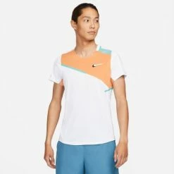 NIKE DRY SLAM POLO MELB DD8307-100 WHITE MENS TENNIS