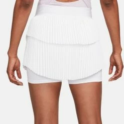 NIKE NKCT DRIFIT SLAM SKIRT NT LN DA4726-100 WHITE LADIES TENNIS -CLASH Shop NIKE20SLAM20SKIRT20WHITE20BACK 500x500 1