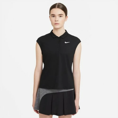 NIKE NKCT DRIFIT VICTORY POLO CV2473-010 BLACK LADIES 3 NIKE NKCT DRIFIT VICTORY POLO CV2473-010 BLACK LADIES