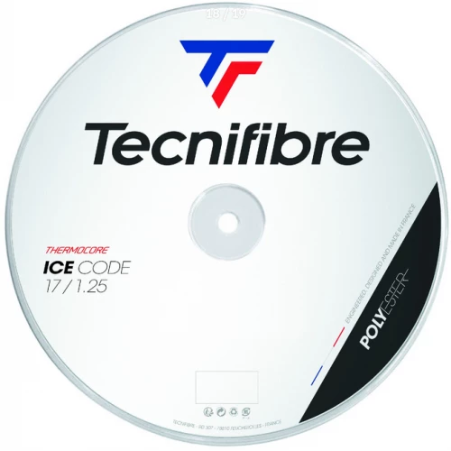 TECNIFIBRE ICECODE 1.25MM 200M REEL WHITE TENNIS STRING 3 TECNIFIBRE ICECODE 1.25MM 200M REEL WHITE TENNIS STRING