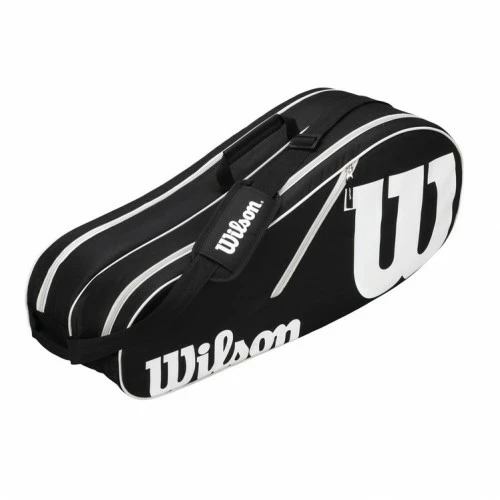 WILSON ADVANATAGE II 6 PACK WRZ601406 BLACK TENNIS BAG 3 WILSON ADVANATAGE II 6 PACK WRZ601406 BLACK TENNIS BAG