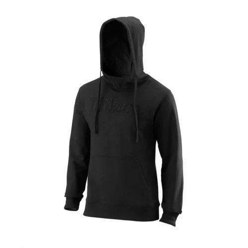 WILSON SCRIPT ECO COTTON HOODY WRA806006 BLACK MEN 3 WILSON SCRIPT ECO COTTON HOODY WRA806006 BLACK MEN
