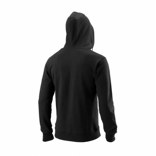 WILSON SCRIPT ECO COTTON HOODY WRA806006 BLACK MEN 4 WILSON SCRIPT ECO COTTON HOODY WRA806006 BLACK MEN - Image 2