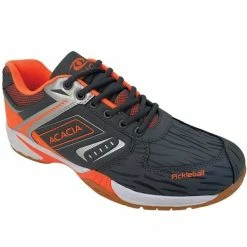 Acacia Sports HyperShot Men's Pickleball Shoes Grey/Orange -CLASH Shop acacia sports hypershot mens pickleball shoes grey 2