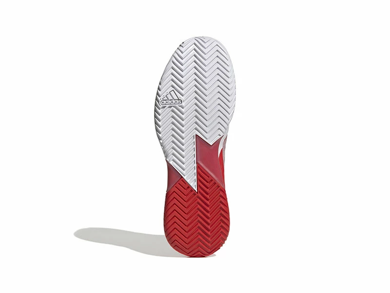 Adidas Adizero Ubersonic 4 HEAT Red/White Men's Shoe 5 Adidas Adizero Ubersonic 4 HEAT Red/White Men's Shoe - Image 3