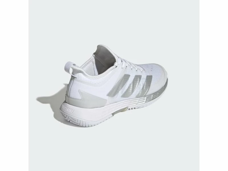 Adidas Adizero Ubersonic 4 White/Silver Women's Shoe 7 Adidas Adizero Ubersonic 4 White/Silver Women's Shoe - Image 5