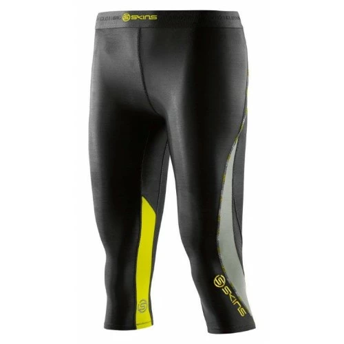 SKINS DNAMIC CAPRI WOMENS BLACK TIGHTS 3 SKINS DNAMIC CAPRI WOMENS BLACK TIGHTS