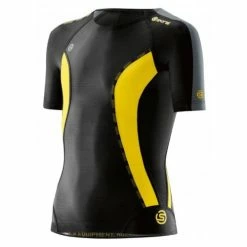 SKINS DNAMIC COMPRESSION TOP SHORT SLEEVE YOUTH BLACK