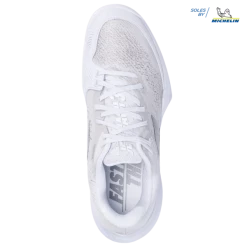 Babolat Jet Mach 3 AC White/Silver Women's Shoes -CLASH Shop babolat jet mach 3 ac white silver womens shoes 2