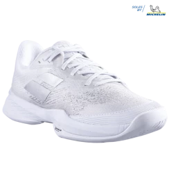 Babolat Jet Mach 3 AC White/Silver Women's Shoes -CLASH Shop babolat jet mach 3 ac white silver womens shoes 3