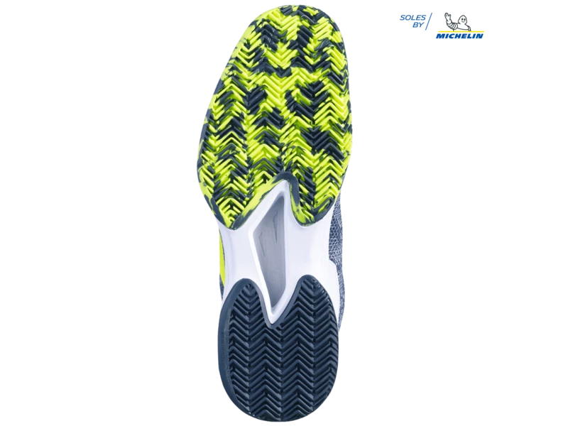 Babolat Jet Mach Tere All Court White/Dark Blue Men's Shoe 5 Babolat Jet Mach Tere All Court White/Dark Blue Men's Shoe - Image 3