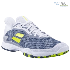 Babolat Jet Mach Tere All Court White/Dark Blue Men's Shoe 10 Babolat Jet Mach Tere All Court White/Dark Blue Men's Shoe -CLASH Shop babolat jet mach tere all court white dark blue me 3
