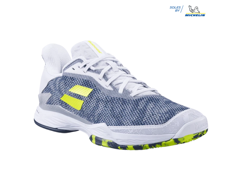 Babolat Jet Mach Tere All Court White/Dark Blue Men's Shoe 6 Babolat Jet Mach Tere All Court White/Dark Blue Men's Shoe - Image 4