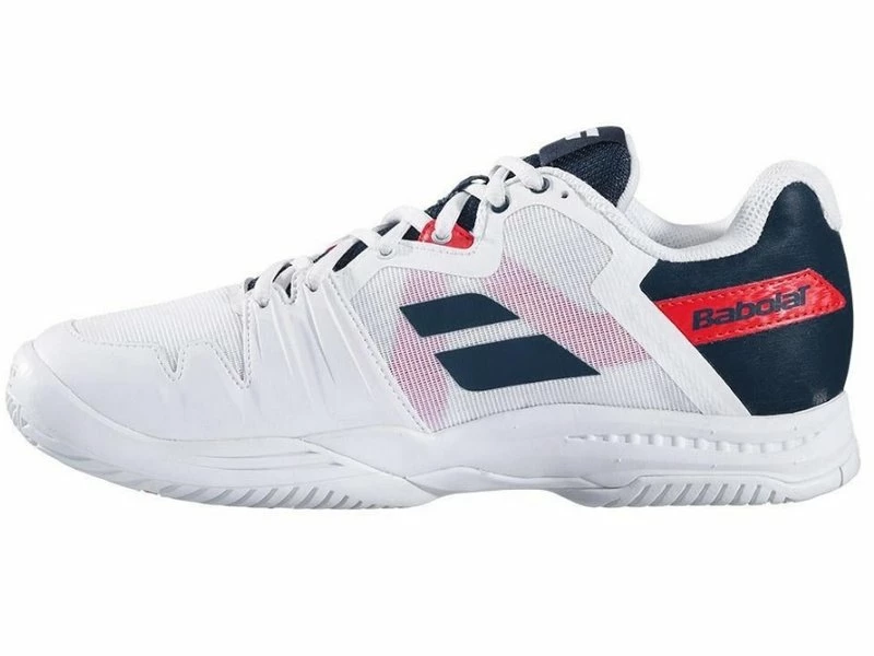 Babolat Men's SFX3 All Court Tennis Shoes White/Blue 4 Babolat Men's SFX3 All Court Tennis Shoes White/Blue - Image 2
