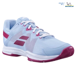 Babolat SFX3 All Court Clearwater/Cherry Women's Shoes -CLASH Shop babolat sfx3 all court clearwater cherry womens sh 3