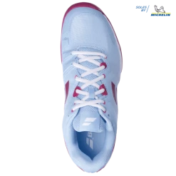 Babolat SFX3 All Court Clearwater/Cherry Women's Shoes -CLASH Shop babolat sfx3 all court clearwater cherry womens sh 4