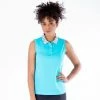 NIVO SHAYLA SLEEVELESS POLO 1211134 AQUA LADIES -CLASH Shop ezgif 2 07c04a2c3c 500x500 1