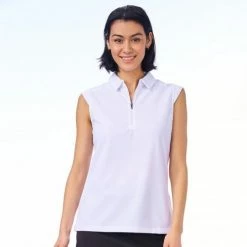 NIVO NIKKI SLEEVELESS POLO NI0210101 WHITE LADIES