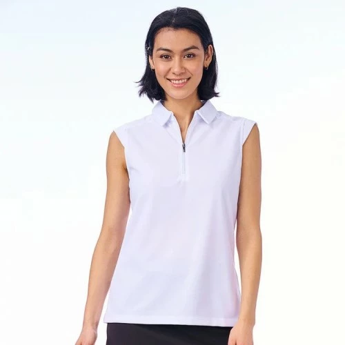 NIVO NIKKI SLEEVELESS POLO NI0210101 WHITE LADIES 3 NIVO NIKKI SLEEVELESS POLO NI0210101 WHITE LADIES