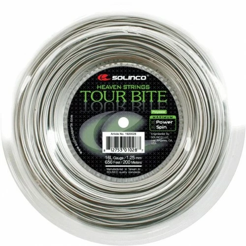 SOLINCO TOUR BITE 1.25MM 200M REEL TENNIS STRING 3 SOLINCO TOUR BITE 1.25MM 200M REEL TENNIS STRING