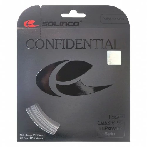 SOLINCO CONFIDENTIAL 1.20MM 12.2M SET TENNIS STRING 3 SOLINCO CONFIDENTIAL 1.20MM 12.2M SET TENNIS STRING