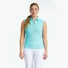 NIVO NIKKI SLEEVELESS POLO NI0210101 CURACAO BLUE -CLASH Shop ezgif 2 61cdb466fc 500x500 1