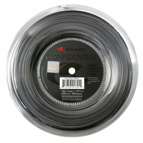 SOLINCO CONFIDENTIAL 1.25MM 200M REEL TENNIS STRING 3 SOLINCO CONFIDENTIAL 1.25MM 200M REEL TENNIS STRING