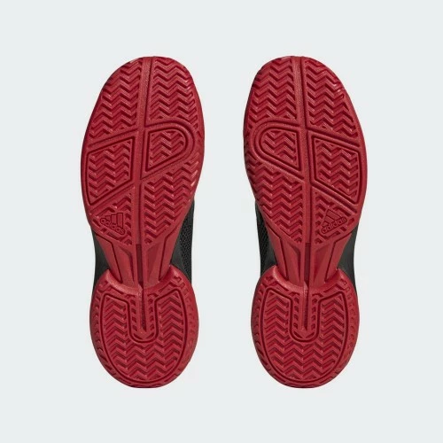 ADIDAS COURTFLASH HP9717 BLACK JUNIOR TENNIS SHOES 5 ADIDAS COURTFLASH HP9717 BLACK JUNIOR TENNIS SHOES - Image 3