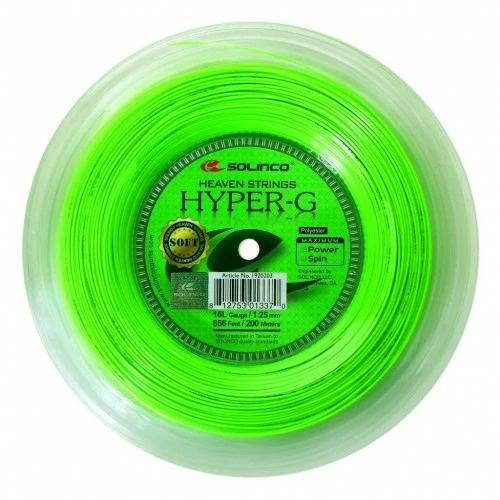 SOLINCO HYPER-G SOFT 1.25MM 200M REEL TENNIS STRING 3 SOLINCO HYPER-G SOFT 1.25MM 200M REEL TENNIS STRING