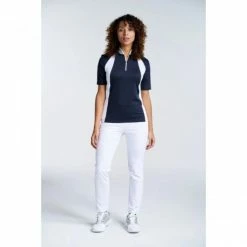 NIVO CALI SS MOCK NI3211134 NAVY LADIES POLO