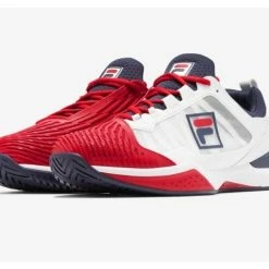Fila Speedserve Men's Tennis Shoe White/Red/Navy 11 Fila Speedserve Men's Tennis Shoe White/Red/Navy -CLASH Shop fila speedserve mens tennis shoe white red navy 3