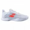 BABOLAT JET TERE ALLCOURT WHITE/CORAL LADIES TENNIS SHOE 1 BABOLAT JET TERE ALLCOURT WHITE/CORAL LADIES TENNIS SHOE -CLASH Shop header 002761 0 500x500 1