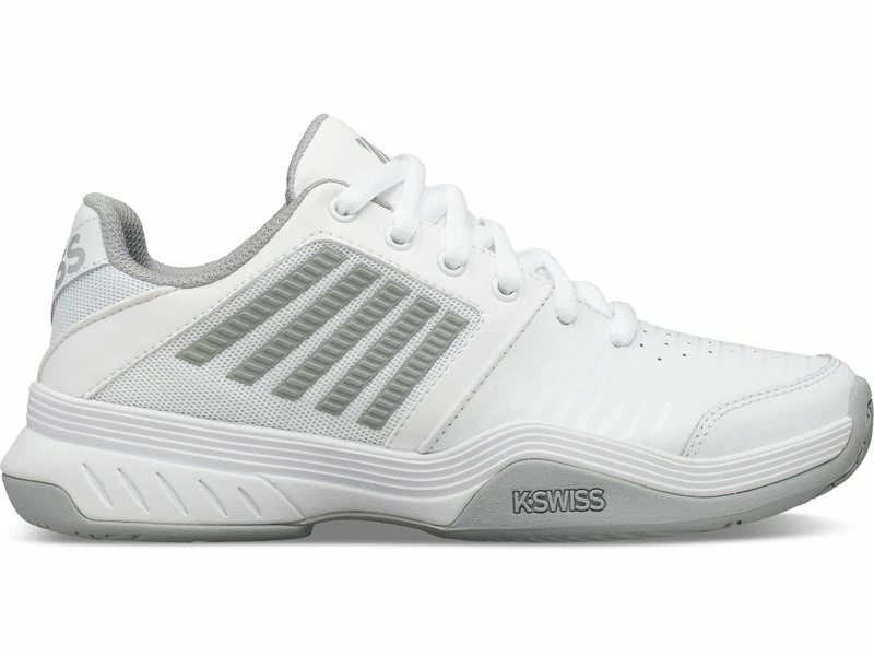 K-Swiss Court Express White/Silver Women's Shoe 4 K-Swiss Court Express White/Silver Women's Shoe - Image 2